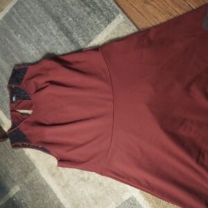 Mossimo Supply Co. Burgundy Mini Dress